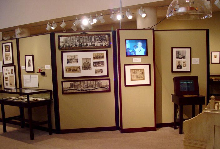 Historical photographs and documents from Freedman's Cemetery exhibition