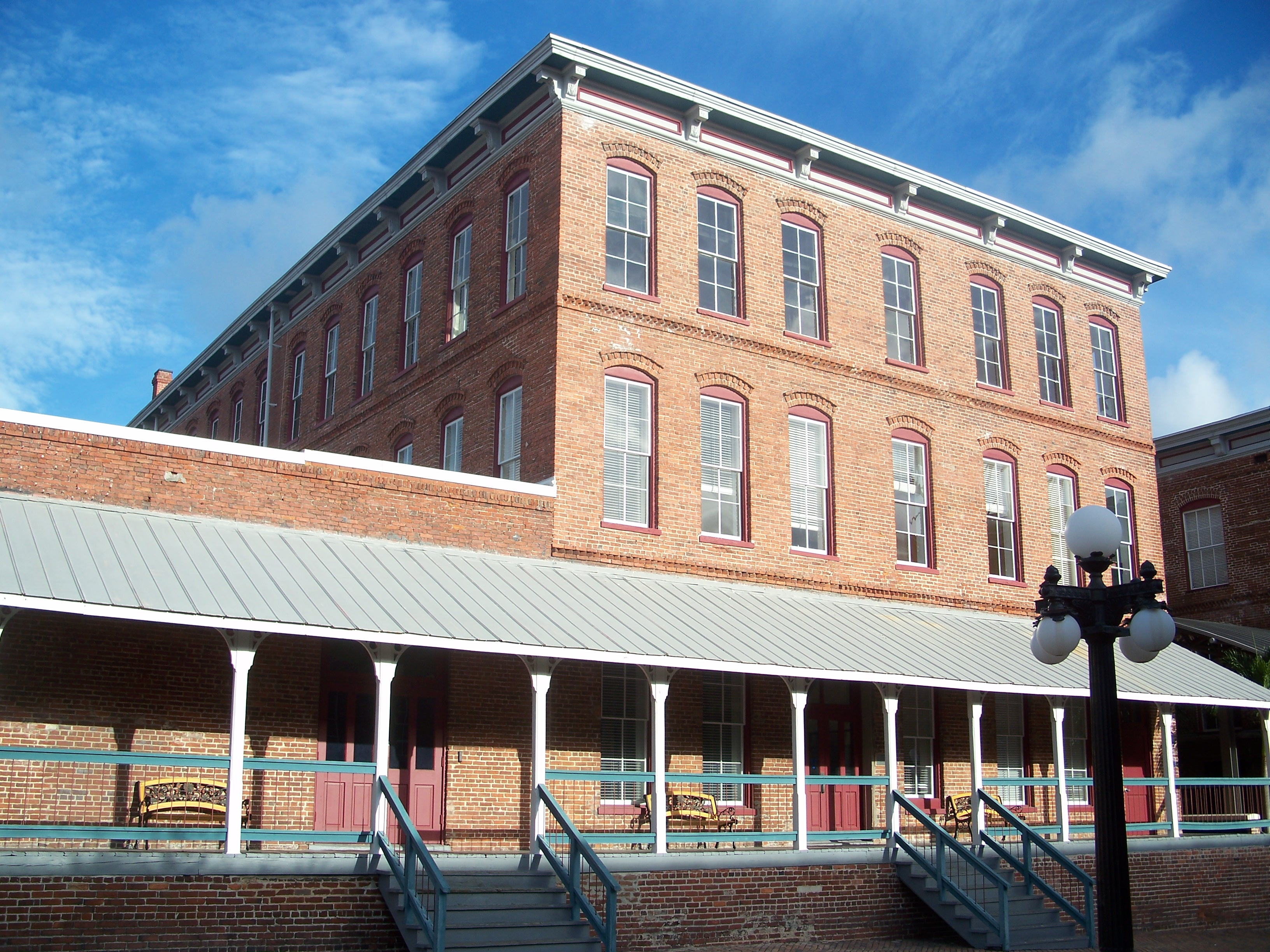 The historic Ybor Factory Building in Tampa, Florida